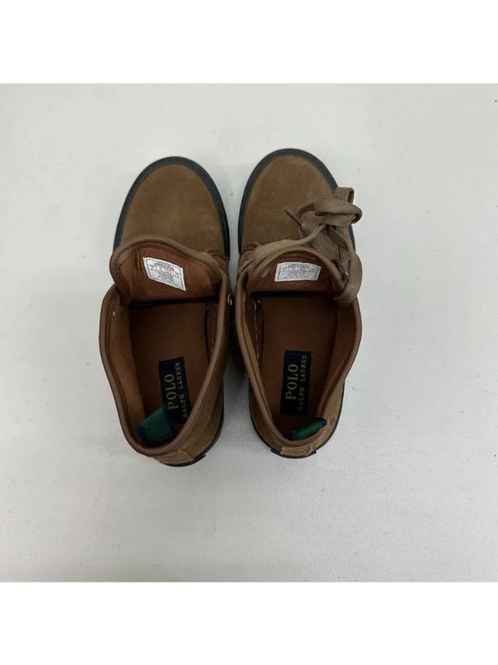 Polo Ralph Lauren Suede Chett Ankle Boots Leather Chukka Bootie Boys Kids Size 2